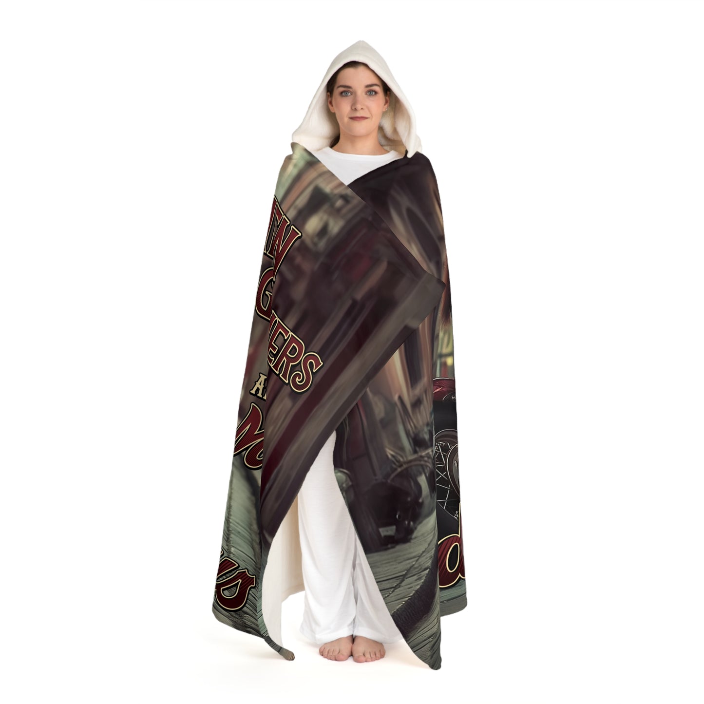 Adventurous Hooded Sherpa Fleece Blanket (Shipping Included)