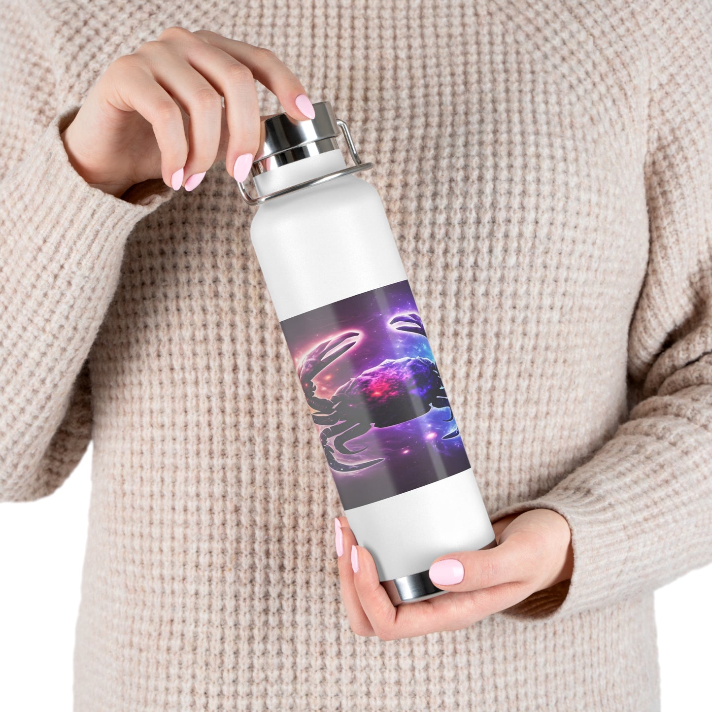 Zodiac Cancer Vacuum Insulated Bottle, 22oz (Shipping Included)